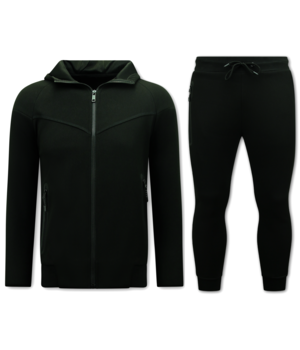 True Rise Heren Huispak - Heren Trainingspakken Volwassenen - 148 - Zwart