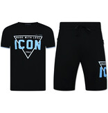 Top Star Zomerset Heren ICON - Twinset ICON - Combisets - 11818 - Zwart/ Blauw