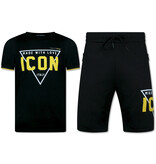 Top Star Zomerset Heren ICON - Twinset ICON - Combisets - 11818 - Zwart/ Geel