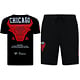 BULLS  Zomer set Heren - Twinset BULLS - Combisets - 1685 - Rood/ Zwart
