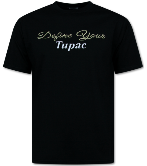 True Rise Heren Tshirt met Opdruk - Oversized T shirt Heren  - Tupac Shakur - T shirt Heren met Print - 672 - Zwart