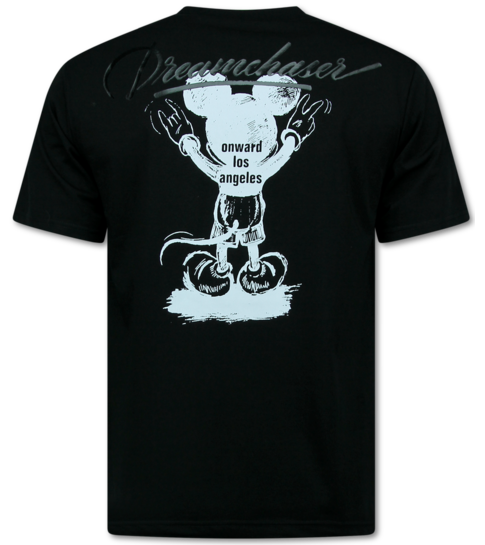 True Rise Oversized T shirt Heren - T shirt Heren met Print - DreamChaser - 687 - Zwart