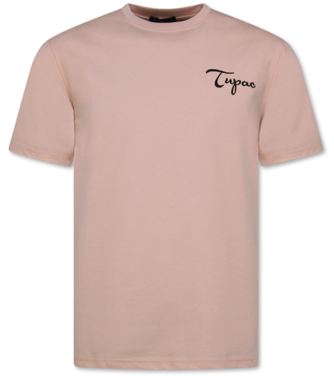 True Rise Tupac Shirt - T shirt Heren met Print  - Oversized T shirt Heren - Funny Shirt  - 697 - Roze