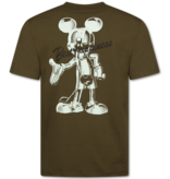 Top Star T shirt Heren met Print Grappig - Oversized T shirt Heren - Happiness - 688 - Bruin