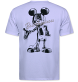 True Rise Witte T shirts Heren Ronde Hals - Oversized T shirt Heren - Funny shirt - Happiness - 688 - Wit