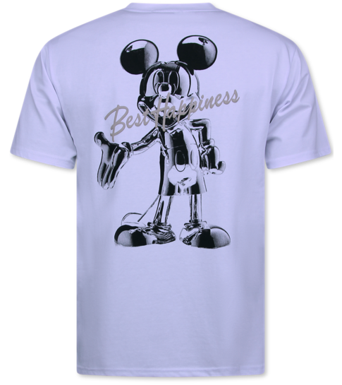 True Rise Witte T shirts Heren Ronde Hals - Oversized T shirt Heren - Funny shirt - Happiness - 688 - Wit