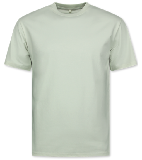 True Rise T shirt Heren Oversized  - Effen T-shirt  Blanco - 6530 - Beige