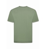 True Rise T shirt Heren Oversized  - Effen T-shirt  Blanco - 6530 - Groen