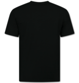 True Rise T shirt Heren Oversized  - Effen T-shirt  Blanco - 6530 - Zwart