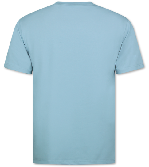 True Rise T shirt Heren Oversized  - Effen T-shirt  Blanco - 6530 - Blauw