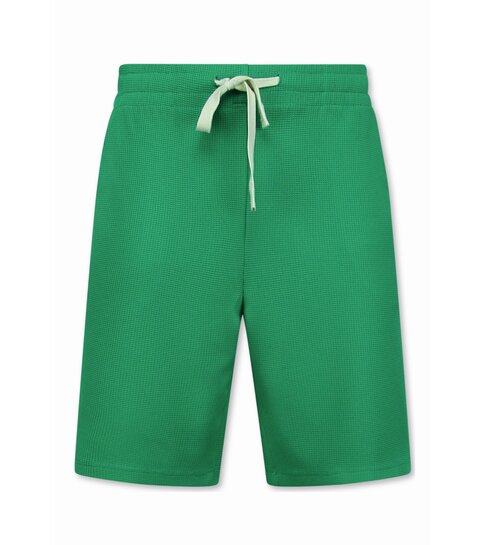 ENOS Zomerset Heren - Ribbed  Oversized - Two Piece Setje - Twinset - Co ord Set - 918 - Groen