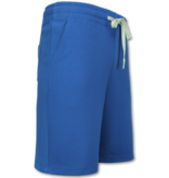 ENOS Zomerset Heren - Ribbed  Oversized - Two Piece Setje - Twinset - Co ord Set - 918 - Blauw