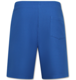 ENOS Zomerset Heren - Ribbed  Oversized - Two Piece Setje - Twinset - Co ord Set - 918 - Blauw