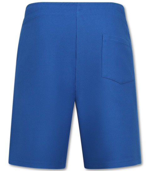 ENOS Zomerset Heren - Ribbed  Oversized - Two Piece Setje - Twinset - Co ord Set - 918 - Blauw