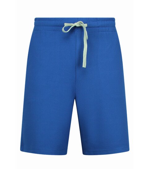 ENOS Zomerset Heren - Ribbed  Oversized - Two Piece Setje - Twinset - Co ord Set - 918 - Blauw
