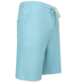 ENOS Zomer Set Heren - Ribbed  Oversized - Two Piece Setje - Twinset - Co ord Set - 918 - Turquoise