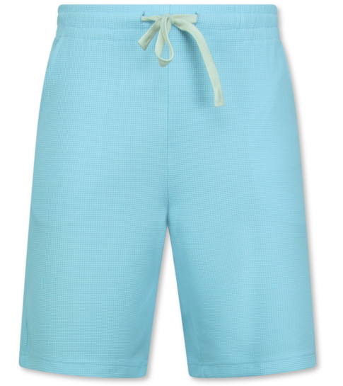 ENOS Zomer Set Heren - Ribbed  Oversized - Two Piece Setje - Twinset - Co ord Set - 918 - Turquoise