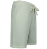 ENOS  Ribbed  Oversized  Shirt - Zomerset Heren - Two Piece Setje - Co ord Set - 0095 - Beige