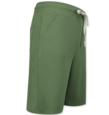 ENOS Twinset  - Ribbed  Oversized  Shirt - Zomerset Heren - Two Piece Setje - Co ord Set - 915 - Groen