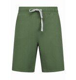 ENOS Twinset  - Ribbed  Oversized  Shirt - Zomerset Heren - Two Piece Setje - Co ord Set - 915 - Groen