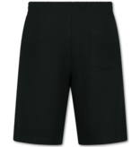 ENOS Twinset  - Ribbed  Oversized  Shirt - Zomerset Heren - Two Piece Setje - Co ord Set - 915 - Zwart