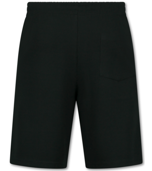 ENOS Twinset  - Ribbed  Oversized  Shirt - Zomerset Heren - Two Piece Setje - Co ord Set - 915 - Zwart
