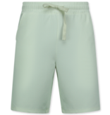 ENOS Twinset  - Ribbed  Oversized  Shirt - Zomerset Heren - Two Piece Setje - Co ord Set - 915 - Beige