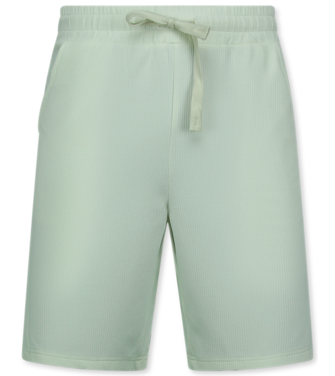 ENOS Twinset  - Ribbed  Oversized  Shirt - Zomerset Heren - Two Piece Setje - Co ord Set - 915 - Beige