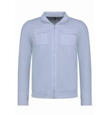 Baker's Heren Vesten met Rits  - Zonder Capuchon - Sweatvest Heren - 579 - Wit