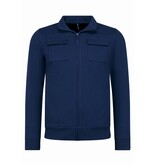 Baker's Heren Vesten met Rits  - Zonder Capuchon - Sweatvest Heren - 579 - Blauw