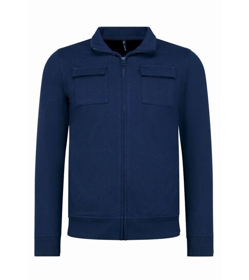 Baker's Heren Vesten met Rits  - Zonder Capuchon - Sweatvest Heren - 579 - Blauw