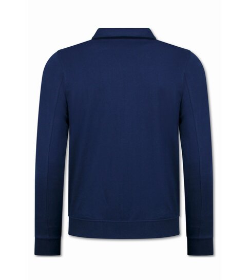 Baker's Heren Vesten met Rits  - Zonder Capuchon - Sweatvest Heren - 579 - Blauw
