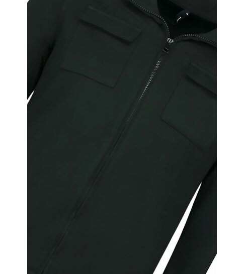 Baker's Heren Vesten met Rits  - Zonder Capuchon - Sweatvest Heren - 579 - Zwart
