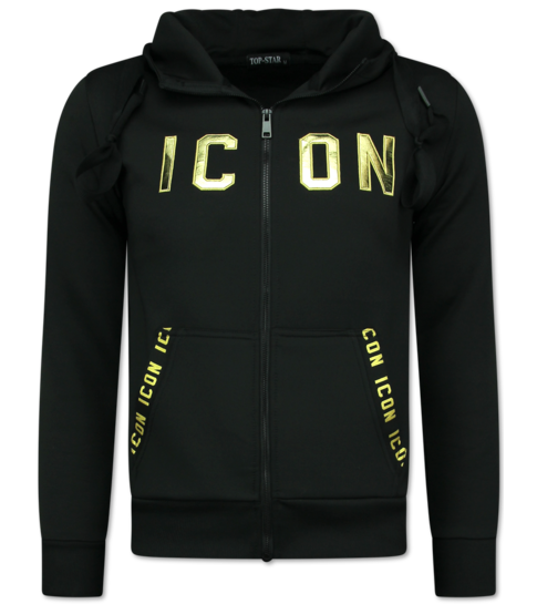 True Rise Joggingpak ICON -  Trainingspakken Heren - ICON Huispak Heren -  11575 - Zwart/ Goud