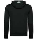True Rise Trainingspakken Heren ICON  - Joggingpak ICON - ICON Huispak Heren -  11575 - Zwart/ Zilver