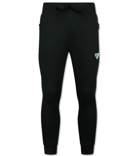 True Rise Trainingspakken Heren ICON  - Joggingpak ICON - ICON Huispak Heren -  11575 - Zwart/ Zilver