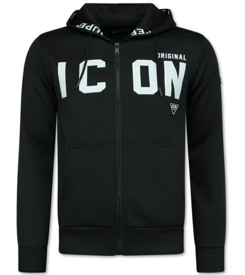True Rise ICON Trainingspak Heren - Joggingpak Volwassenen - Huispak - Set Heren -  11677 - Zwart