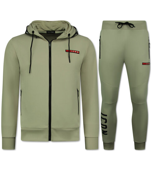 True Rise ICON  Huispakken Heren Volwassenen - Joggingpakken Heren - Trainingspakken -  11759 - Bruin