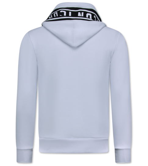 True Rise  ICON  Joggingpakken Heren  - Trainingspakken  - Huispakken Heren Volwassenen -  11759 - Wit/Zwart