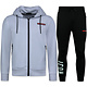 ICON  Joggingpakken Heren  - Trainingspakken  - Huispakken Heren Volwassenen -  11759 - Wit/Zwart