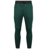 True Rise Joggingpak Heren Volwassenen - Trainingspak Heren - Huispak Heren - Twinset - 5036 - Groen