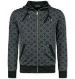 True Rise Trainingspak Heren - Joggingpak Heren Volwassenen - Huispak Heren - Twinset - 5036 - Grijs