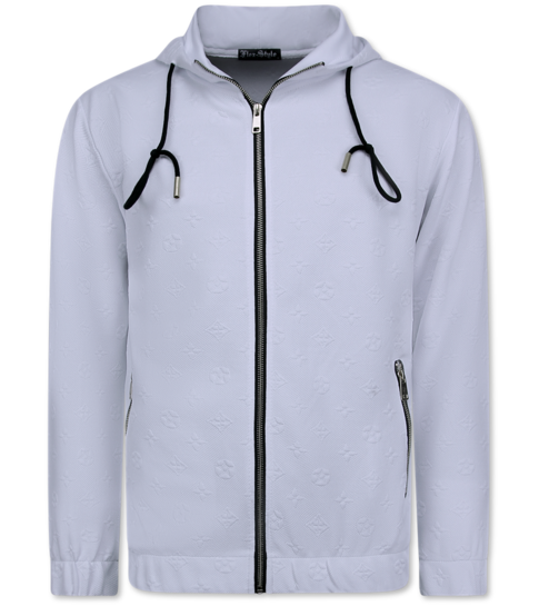 True Rise Vrijetijdspak Heren - Trainingspak Heren - Joggingpak Heren Volwassenen - 5035 - Wit