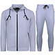 Vrijetijdspak Heren - Trainingspak Heren - Joggingpak Heren Volwassenen - 5035 - Wit