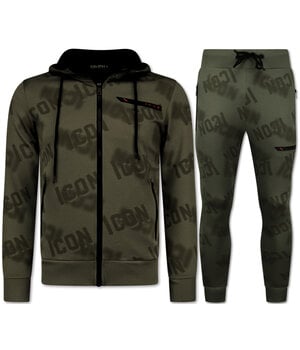 True Rise ICON Twinset - Joggingpak Heren Volwassenen - Trainingspakken Heren - Huispak -  3790 - Grijs