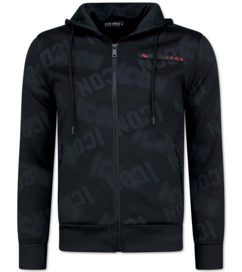 True Rise ICON Joggingpak Heren  - Trainingspakken Heren - Tracksuit Heren -  3790 - Zwart