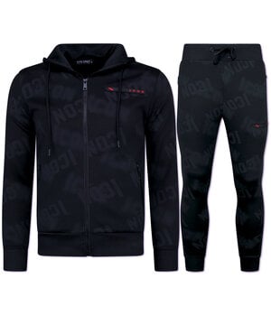 True Rise ICON Joggingpak Heren  - Trainingspakken Heren - Tracksuit Heren -  3790 - Zwart