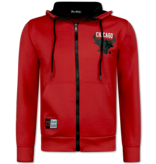 True Rise Chicago Bull Trainingspakken Heren  - Joggingpak Heren - Huispak Heren Volwassenen - 5231 - Rood