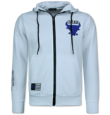 True Rise Chicago Trainingspakken Heren  - Bull Joggingpak Heren - Huispak Heren Volwassenen - 5231 - Wit