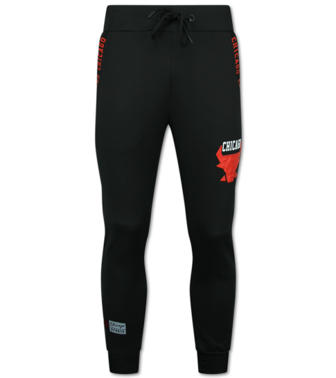 True Rise Bull Huispak Heren Volwassenen - Chicago Trainingspakken Heren -  Joggingpak Heren - 5231 - Zwart